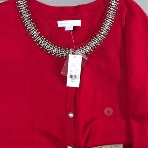 NWT NY&C Jeweled Cardigan